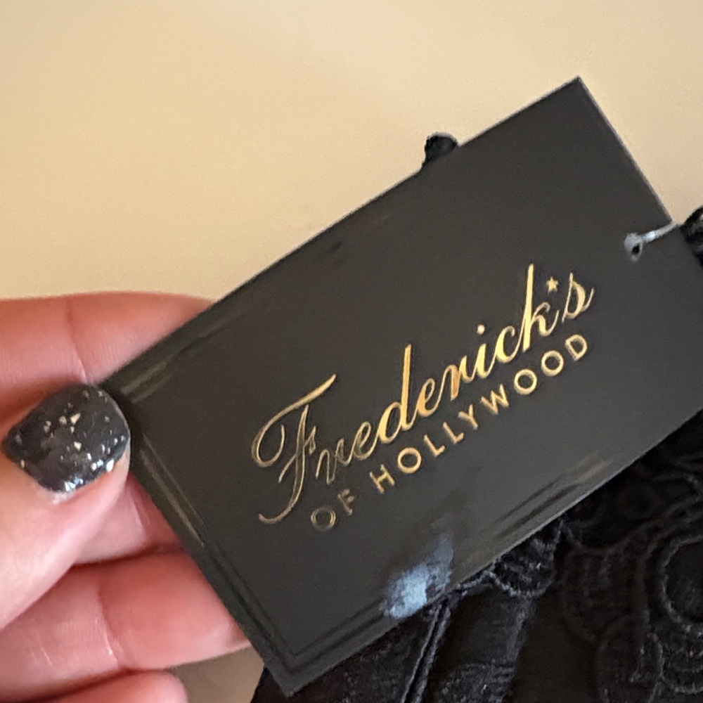 Frederick's of Hollywood Black Satin Corset - Picture 3 of 4